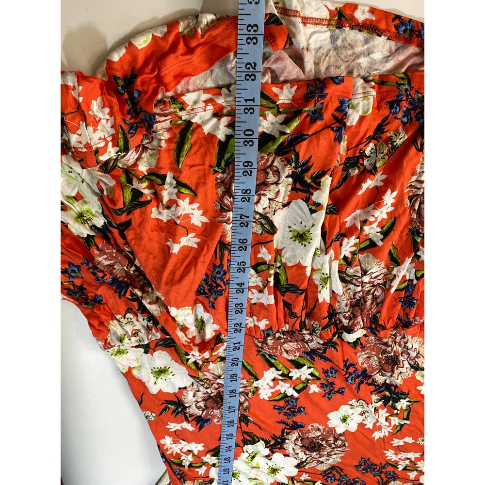 NWT Lascana For Venus Red Tropical Floral Dress Women's Size 14 - Picture 5 of 7